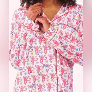 Roller Rabbit Be My Monkey Long Sleeve Pajamas